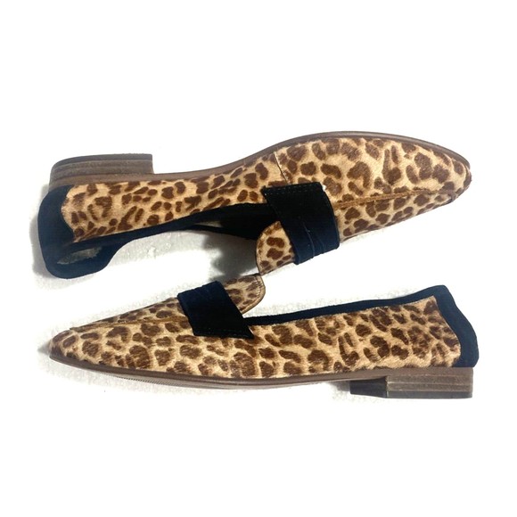 Vince Camuto Leopard Print Cow Hair Womens Flats Size 7.5 - Picture 9 of 11